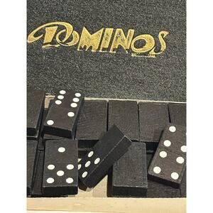 Dominos made in Japan with Box & Instructions Antique Vintage Wooden Set Games